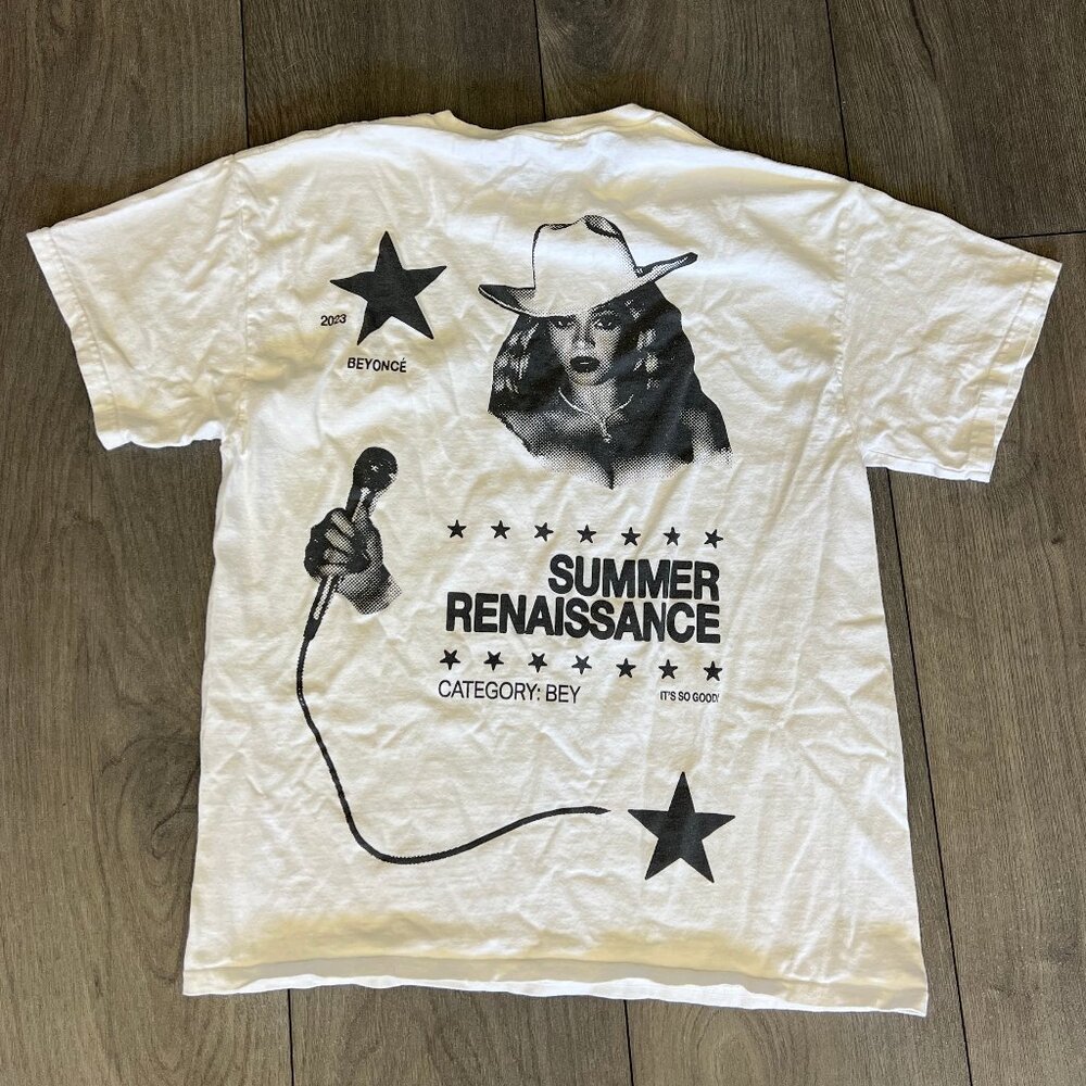 Official Beyoncé Renaissance World Tour 2023 White T-Shirt